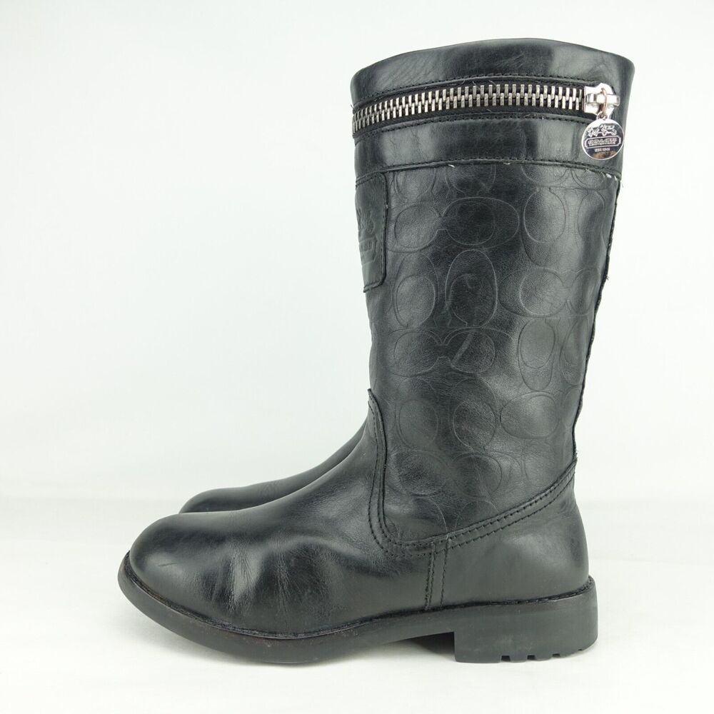 COACH Women Vinni Riding Boots 10" Size 6 B Leather A7567 - Picture 3 of 10